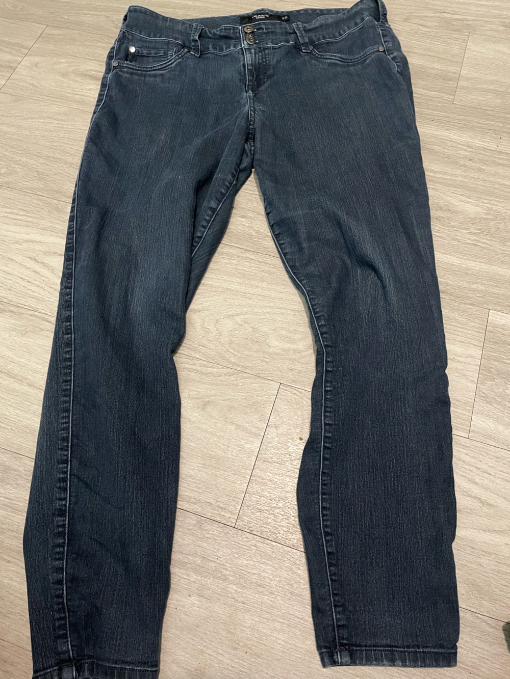 torrid Straight Leg Jeans in Washed Dark Blue